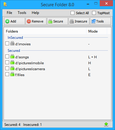 SubiSoft Secure Folder Secure Folder